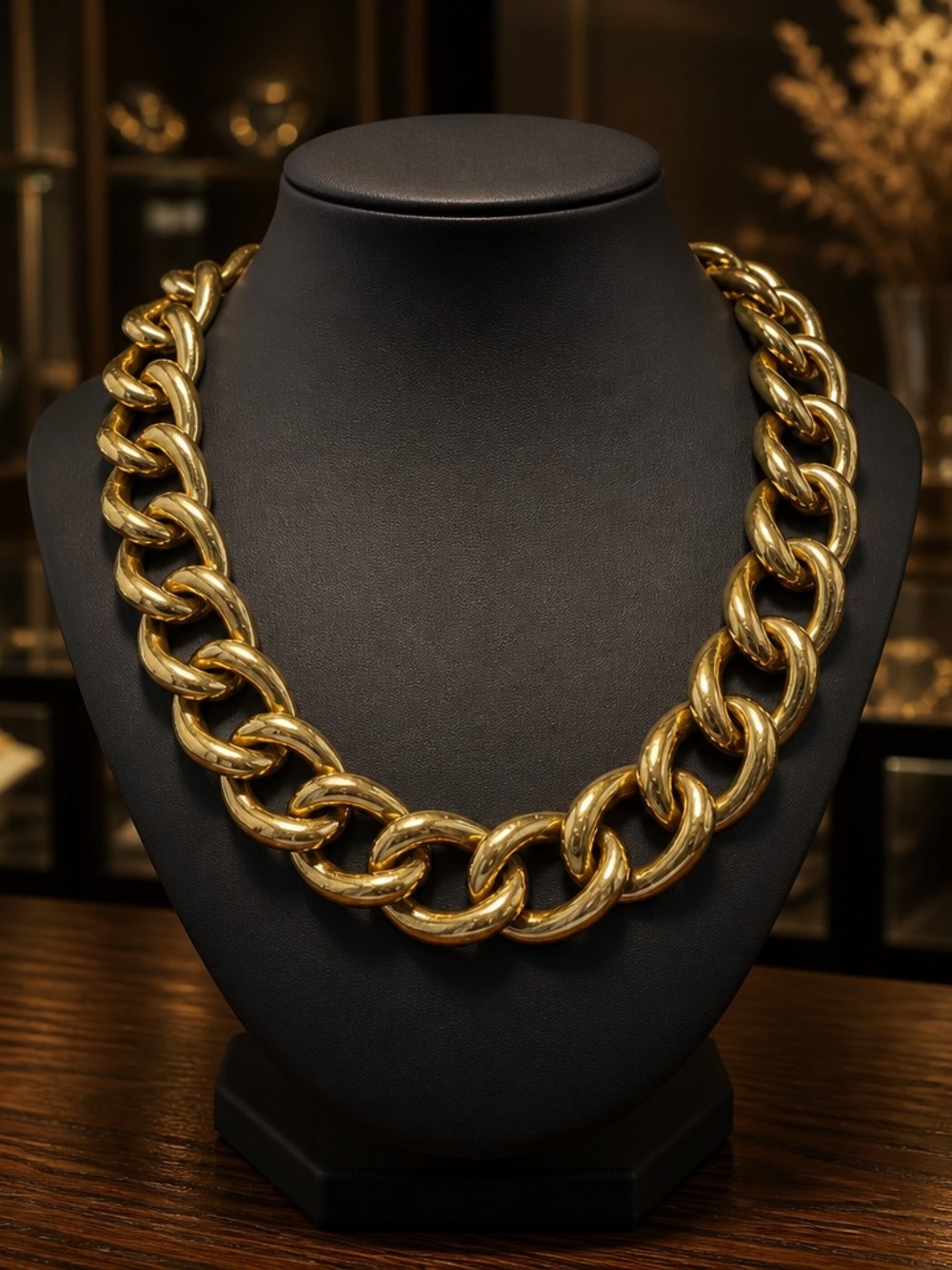 Givenchy Oversized Gold Link Necklace